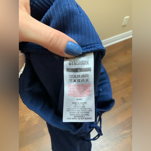 GYMSHARK Vital Seamless 2.0 Joggers Track Pants Navy Blue Women’s Size Small - Picture 12 of 16